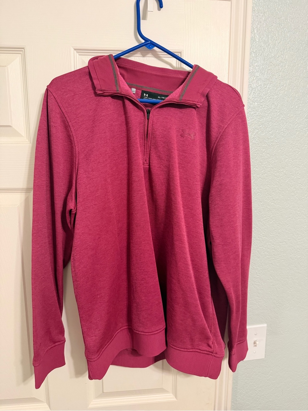 Under Armour Raspberry Quarter-Zip Pullover